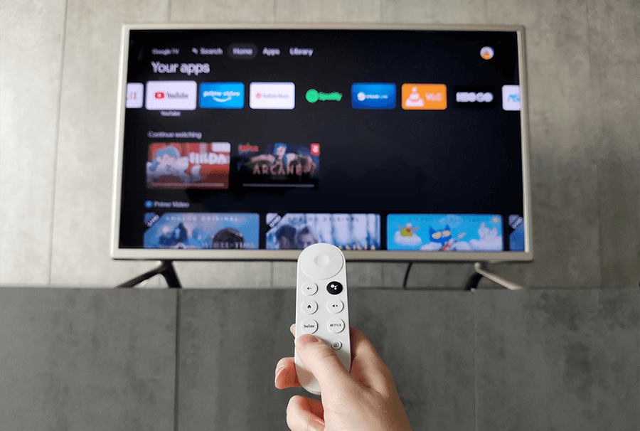 Interfejs Chromecast 4 z Google TV