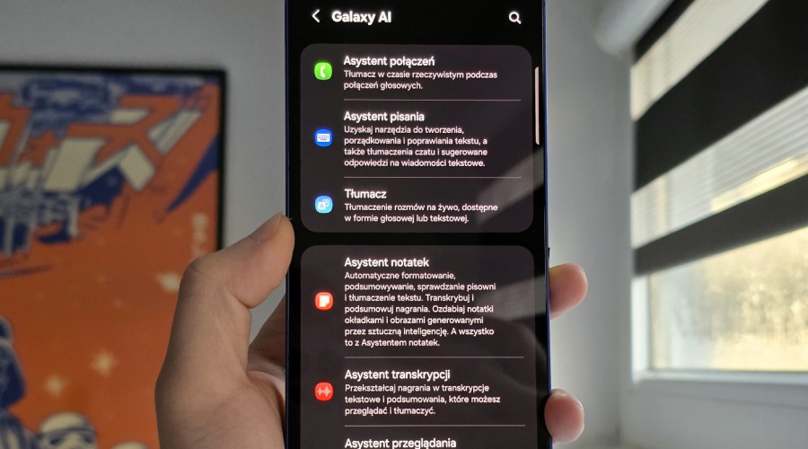 funkcje Galaxy AI na ekranie telefonu