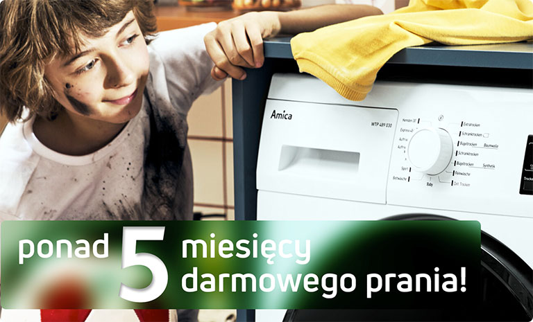 Ponad 5 miesięcy darmowego prania!