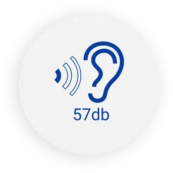 Głośność 57 dB