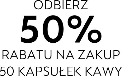 Nespresso odbierzv 50% RABATU NA ZAKUP 50 KAPSUŁEK KAWY