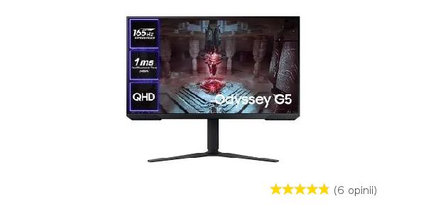 Monitor Samsung Odyssey G5 S32cg510eu 32 2k Va 165hz 1ms Mprt Opinie Cena Rtv Euro Agd